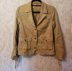 Free People Distressed Blazer Jacket